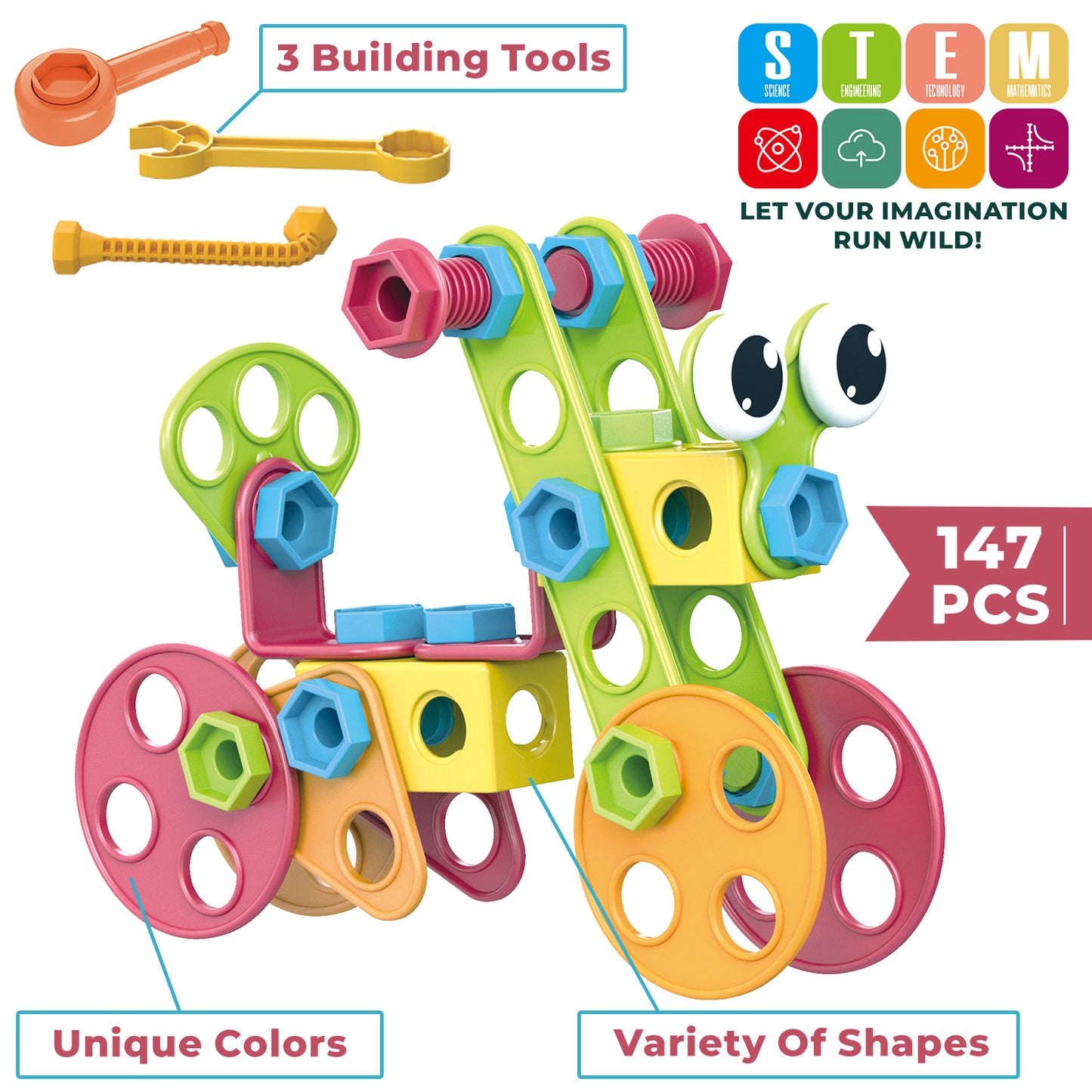 KIT de juguetes STEM 147 PCS