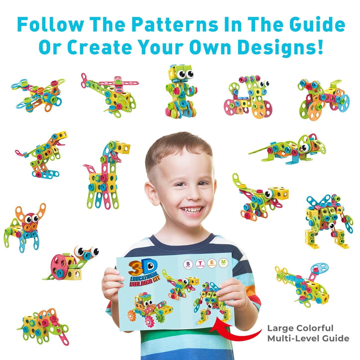 KIT de juguetes STEM 147 PCS
