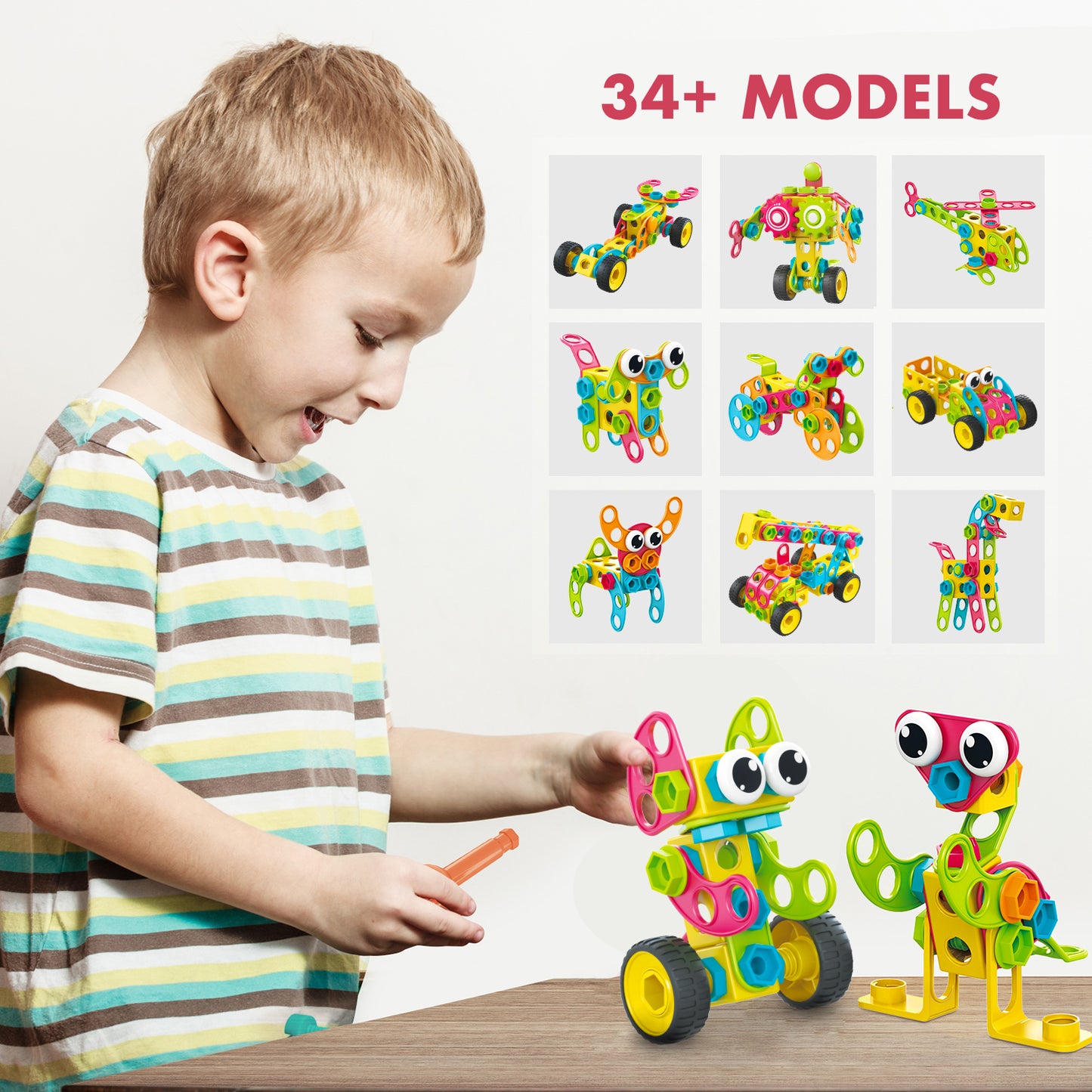 KIT de juguetes STEM 223 PCS con taladro