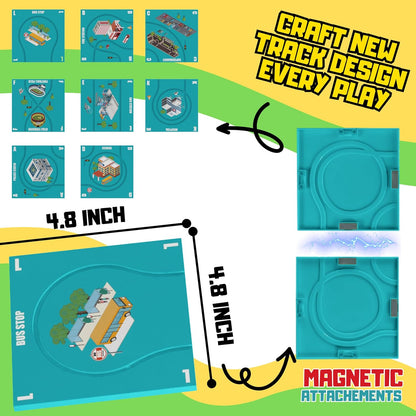 Pista de carreras magnética de 13 piezas 
