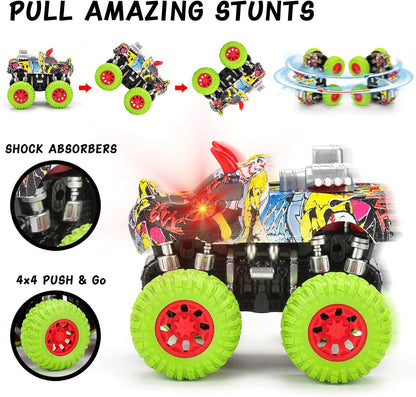 Dinosaur Monster Trucks - Pull Back Friction Power Dino Cars