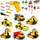 7-in-1 Take Apart Construction Toys with Accessories | Push and Go Toys for Boys and Girls