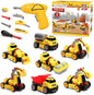 7 in 1 Take Apart Truck Construction Set | Push and Go Toys for Boys and Girls