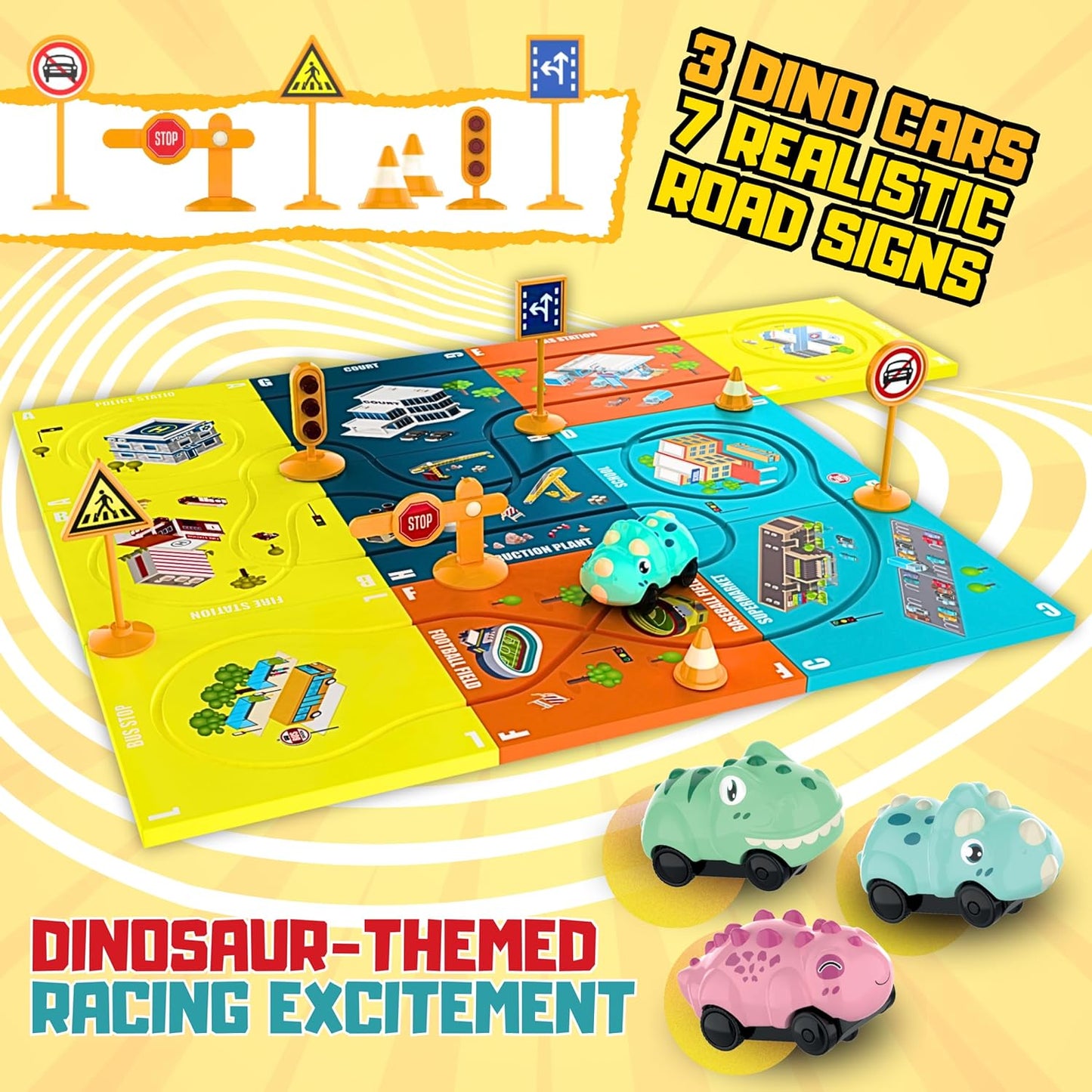 Kids Race Track Toys for Boys and Girls