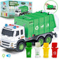 Garbage Truck Friction-Powered 1:12 Scale with Garbage Cans