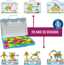 Cargar imagen en el visor de la galería, Juego educativo de bricolaje de mosaico de taladro eléctrico de 249 piezas
